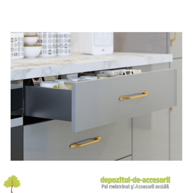 Sertar AXISPRO tip TANDEMBOX-H84mm, L400mm antracit