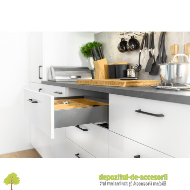 Sertar AXISPRO tip TANDEMBOX-H84mm, L450mm antracit