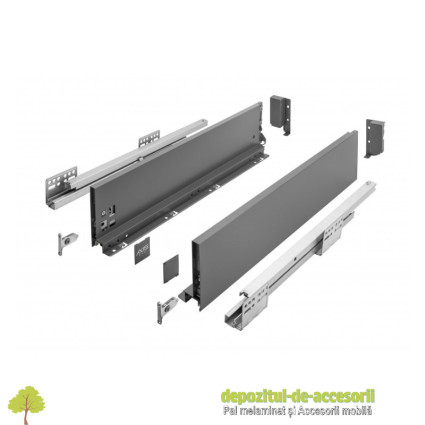 Sertar AXISPRO tip TANDEMBOX-H116mm, L400mm antracit