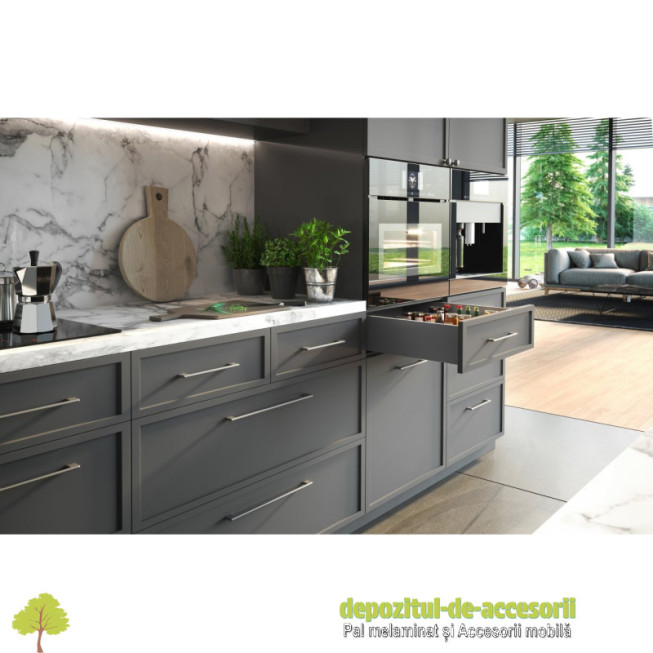 Sertar AXISPRO tip TANDEMBOX-H116mm, L550mm antracit