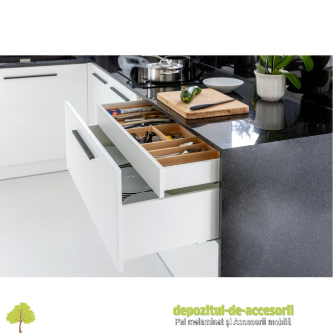 Sertar AXISPRO tip TANDEMBOX-H167mm, L450mm alb