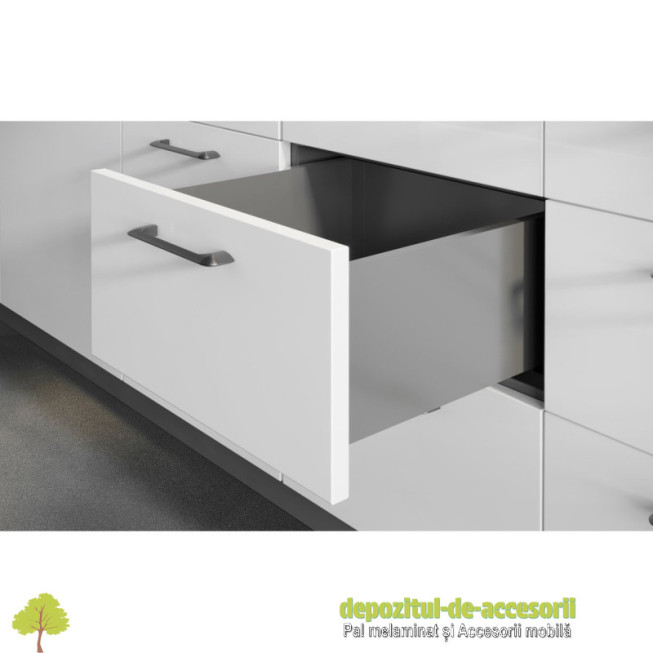Sertar AXISPRO tip TANDEMBOX-H167mm, L500mm alb