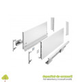 Sertar AXISPRO tip TANDEMBOX-H199mm, L500mm alb