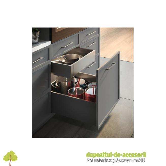 Sertar AXISPRO tip TANDEMBOX-H199mm, L500mm antracit