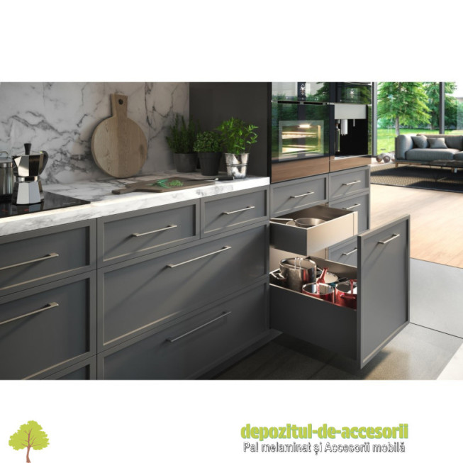 Sertar AXISPRO tip TANDEMBOX-H199mm, L500mm antracit