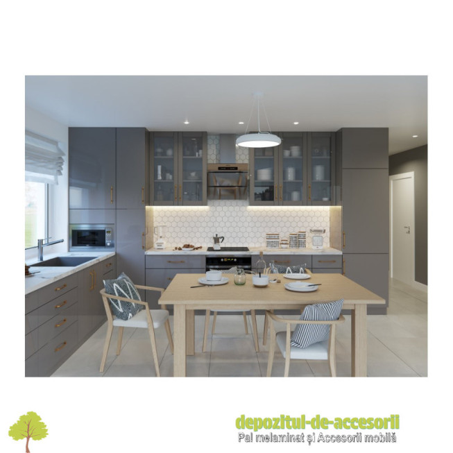 Sertar AXISPRO tip TANDEMBOX-H199mm, L500mm antracit