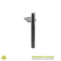 Picior mobilier RONDA, H 150mm, negru mat