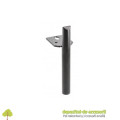 Picior mobilier RONDA, H 180mm, negru mat
