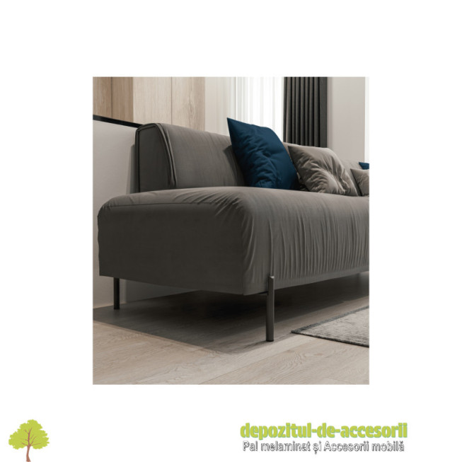 Picior mobilier RONDA, H 180mm, negru mat