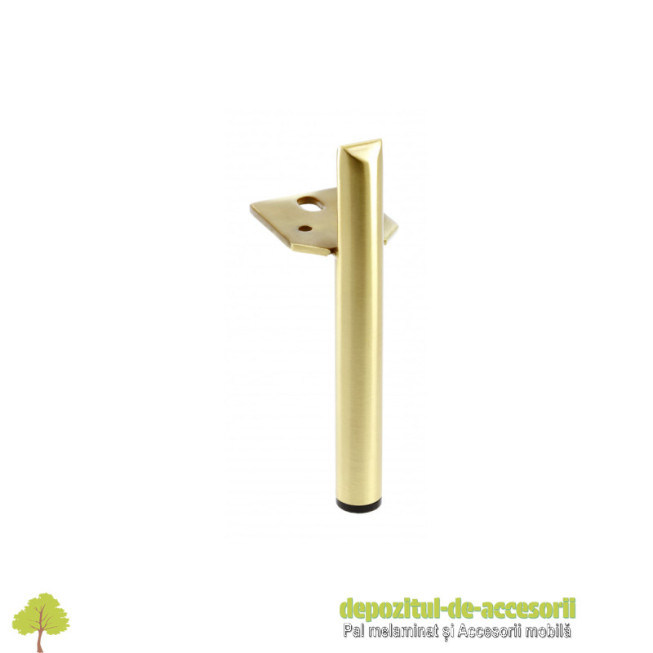 Picior mobilier RONDA, H 150mm, auriu periat