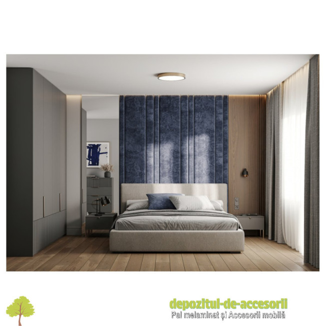 Picior mobilier RONDA, H 150mm, auriu periat