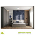 Picior mobilier RONDA, H 150mm, auriu periat