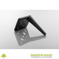 Picior mobilier SQUARE, H 150mm, negru mat