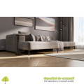 Picior mobilier SQUARE, H 150mm, negru mat