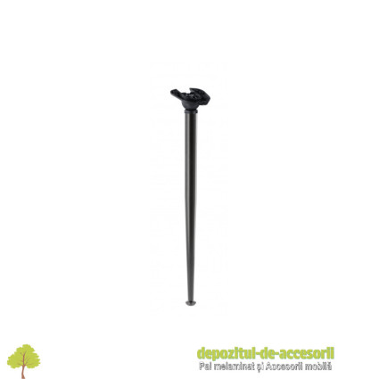 Picior mobilier X-LINE, 40x710mm, negru mat
