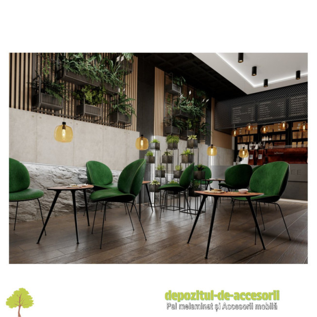 Picior mobilier X-LINE, 40x710mm, negru mat