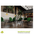 Picior mobilier X-LINE, 40x710mm, negru mat