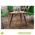 Picior mobilier X-LINE, 40x710mm, negru mat