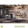 Picior mobilier X-LINE, 40x710mm, negru mat