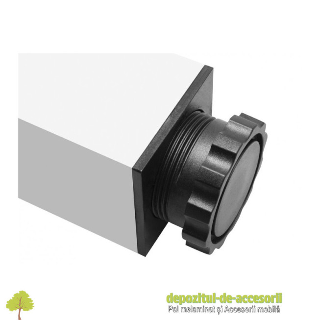 Picior de masa patrat din aluminiu cu reglare egalizare 710mm