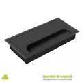 Trecere cabluri MERIDA 80x160mm, aluminiu, negru