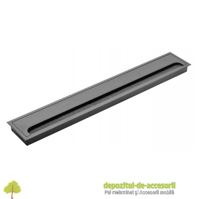 Trecere cabluri MERIDA 80x500mm, aluminiu, negru