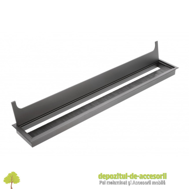 Trecere cabluri MERIDA 80x500mm, aluminiu, negru