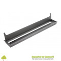 Trecere cabluri MERIDA 80x500mm, aluminiu, negru