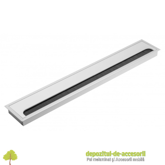 Trecere cabluri MERIDA 80x500mm, aluminiu, gri aluminiu
