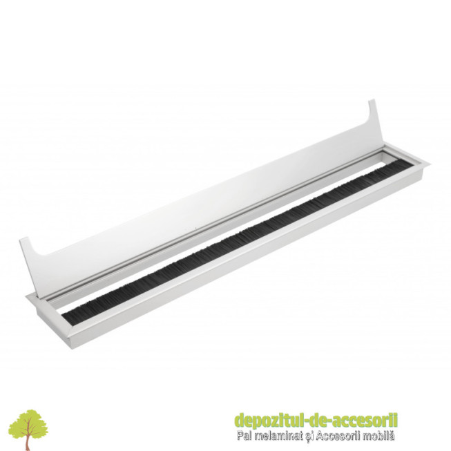 Trecere cabluri MERIDA 80x500mm, aluminiu, gri aluminiu