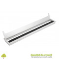 Trecere cabluri MERIDA 80x500mm, aluminiu, gri aluminiu