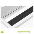Trecere cabluri MERIDA 80x500mm, aluminiu, gri aluminiu