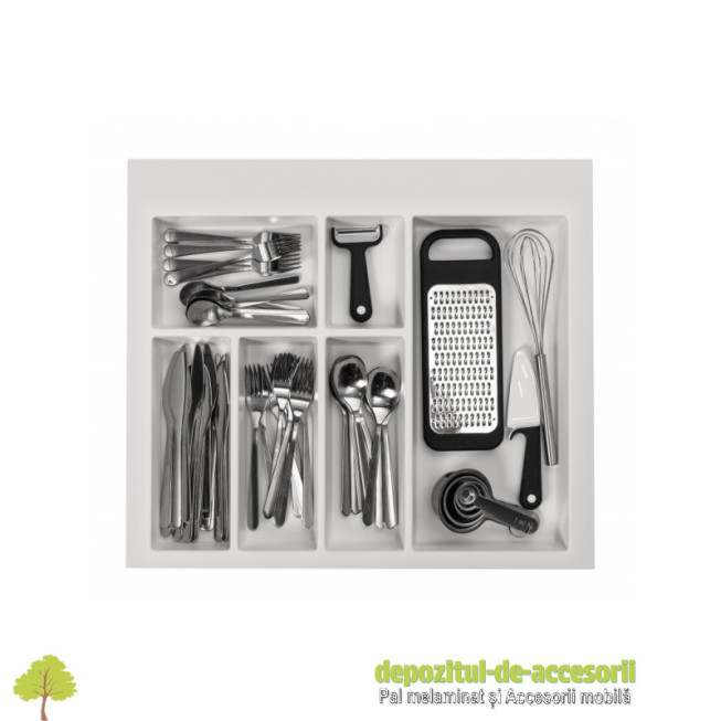 Organizator tacamuri pentru sertar AXISPACE 600, alb