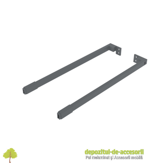 Lonjeroane laterale inaltare sertar interior AXISPRO 450mm antracit