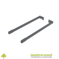 Lonjeroane laterale inaltare sertar interior AXISPRO 450mm antracit