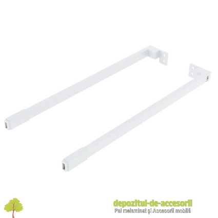 Lonjeroane laterale inaltare sertar interior AXISPRO 450mm albe