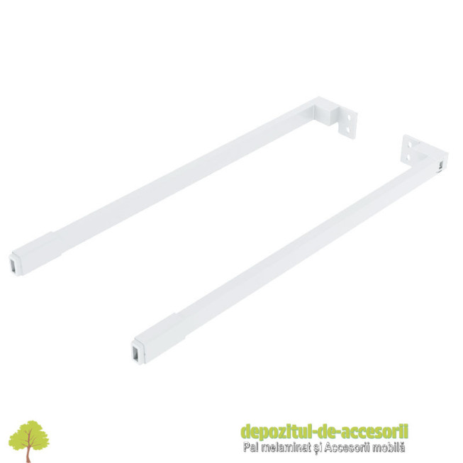 Lonjeroane laterale inaltare sertar interior AXISPRO 450mm albe