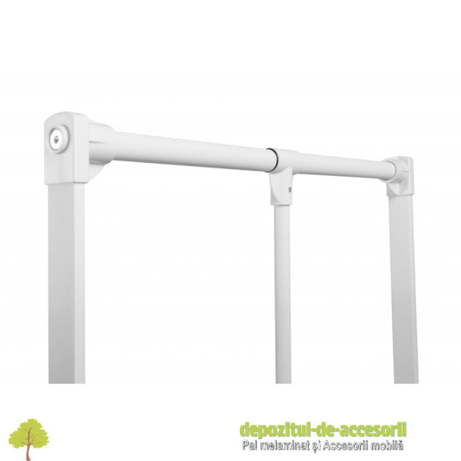 Lift garderobă GTV PG-ST4560-10A lift haine telescopic 545–700mm alb 8kg ușor acces dulap