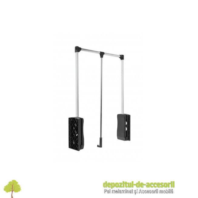 Lift de haine, 645-910mm, aluminiu/negru