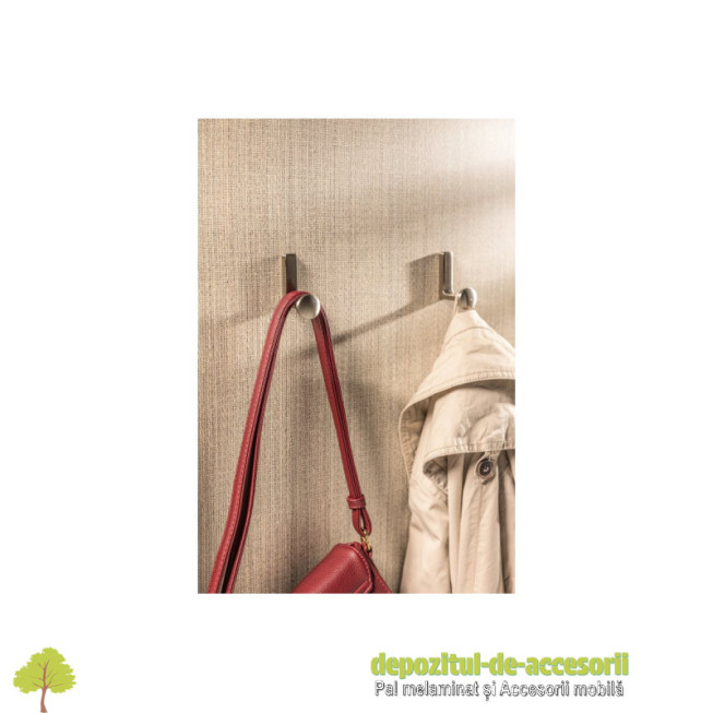 Cuier ARCO, singular, inox periat