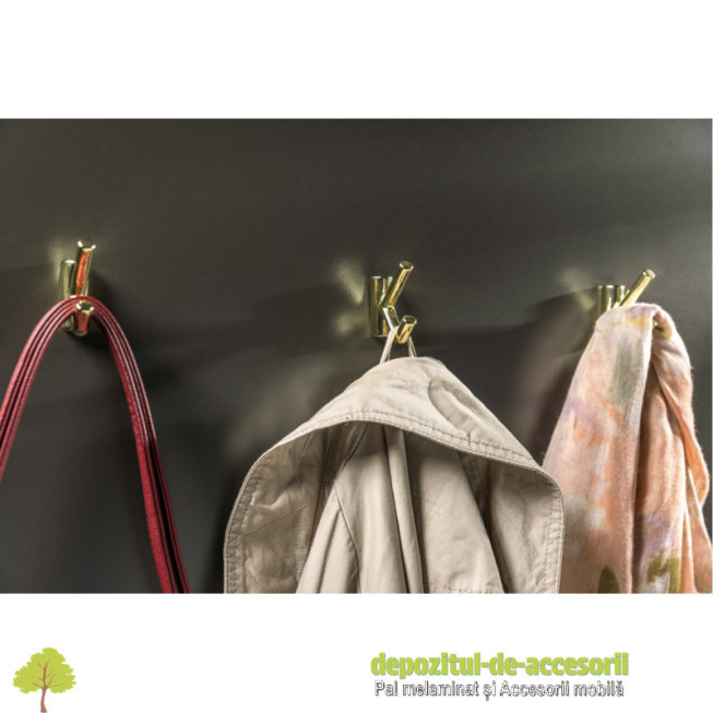 Cuier LENS, dublu, alama