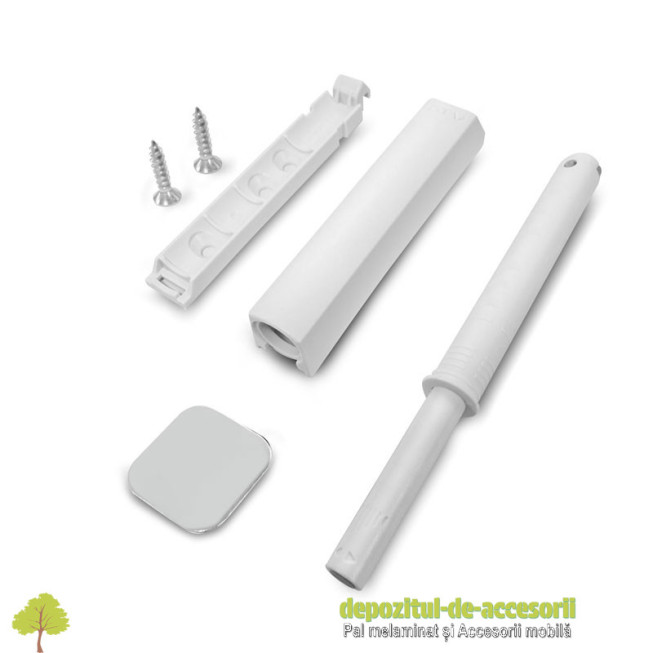 Push-to-open aplicat, magnetic, alb