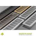 Grila de ventilatie 80x480mm, din aluminiu, alba