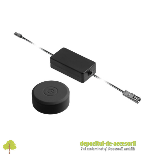 Intrerupator tactil wireless, max 60W, 12-24V, negru