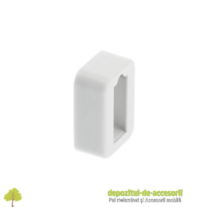 Suport bara haine ovala, alb