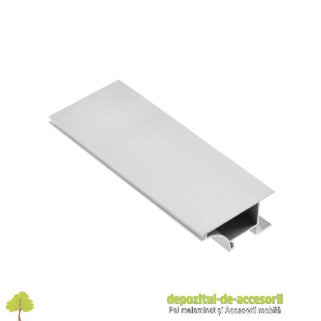 Profil GLAX pentru banda LED, montaj pe cant placa 18mm, L 3m