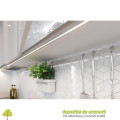 Profil GLAX pentru banda LED, montaj pe cant placa 18mm, L 3m
