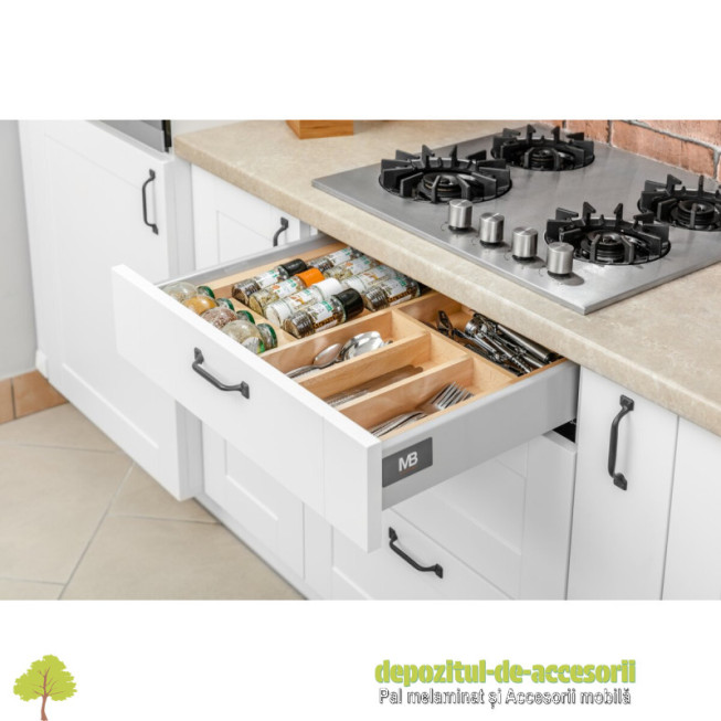 Organizator tacamuri CUSTOMI A AXIS-MB sertar adancimea de 450mm