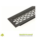 Grila de aerisire 60x245mm, din aluminiu, negru mat