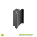 Mâner ascuns VELLO, profil aluminiu T cu două fețe, negru mat, 3 m